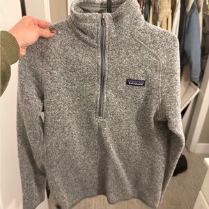 Patagonia Heather Gray Fleece Pullover